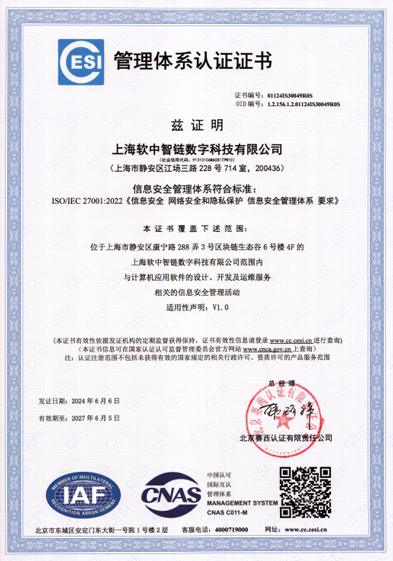 ISO 27001 信息安全管理体系